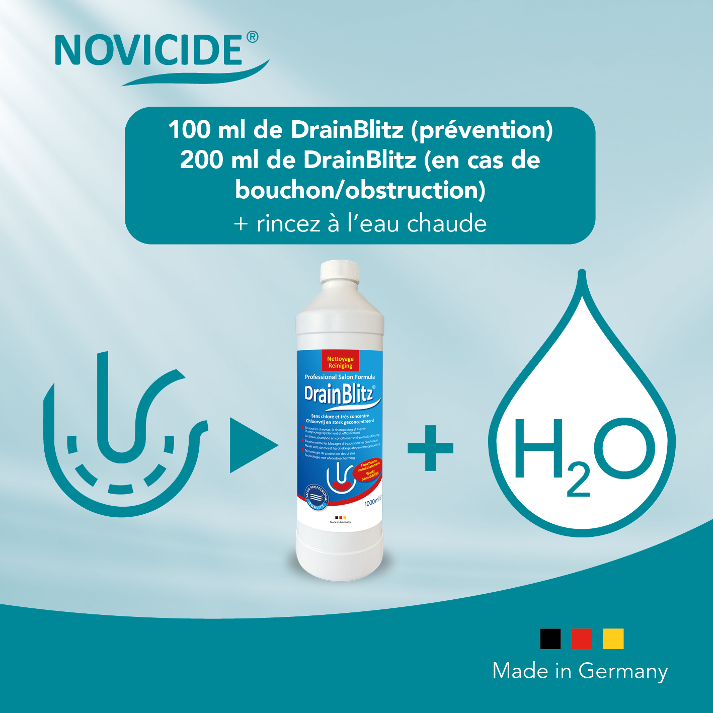 DrainBlitz Nettoyant professionnel pour canalisations de salon – Image 3