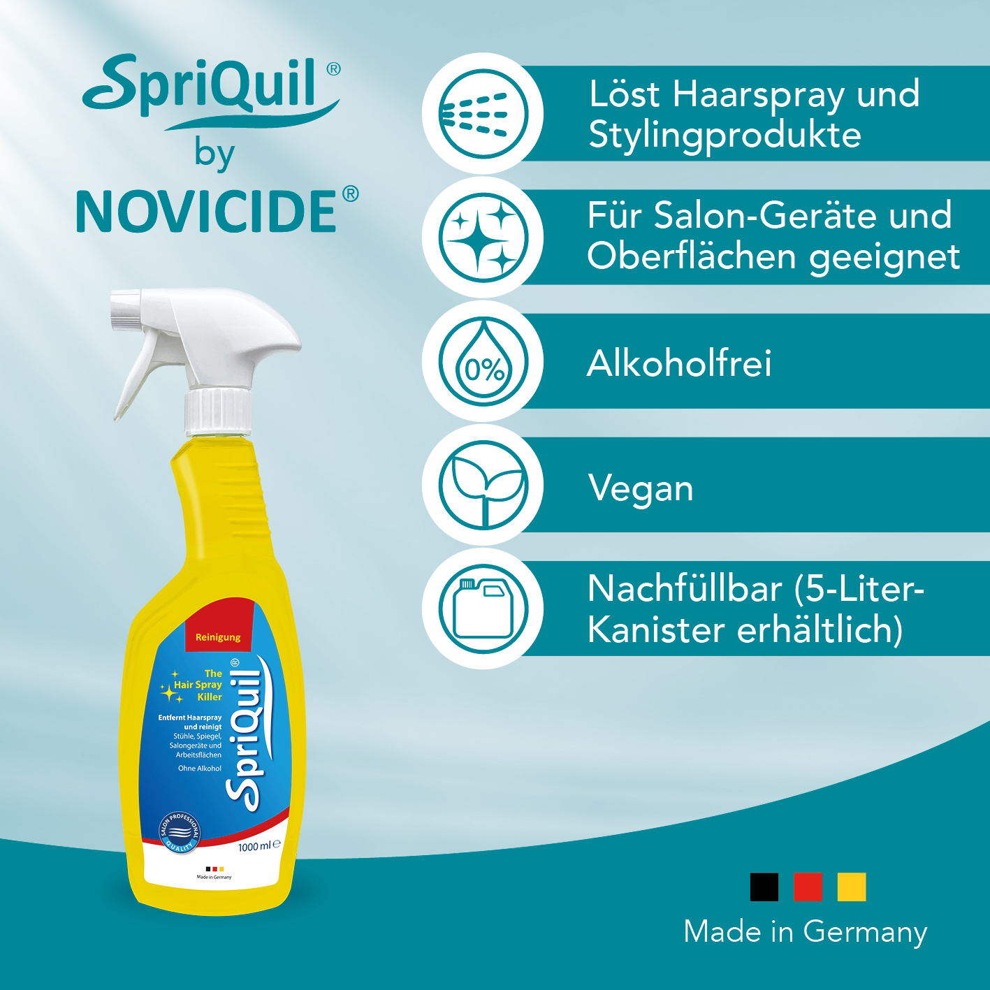 SPRIQUIL Professional Salon Cleaner „The Hair Spray Killer“ – Bild 2