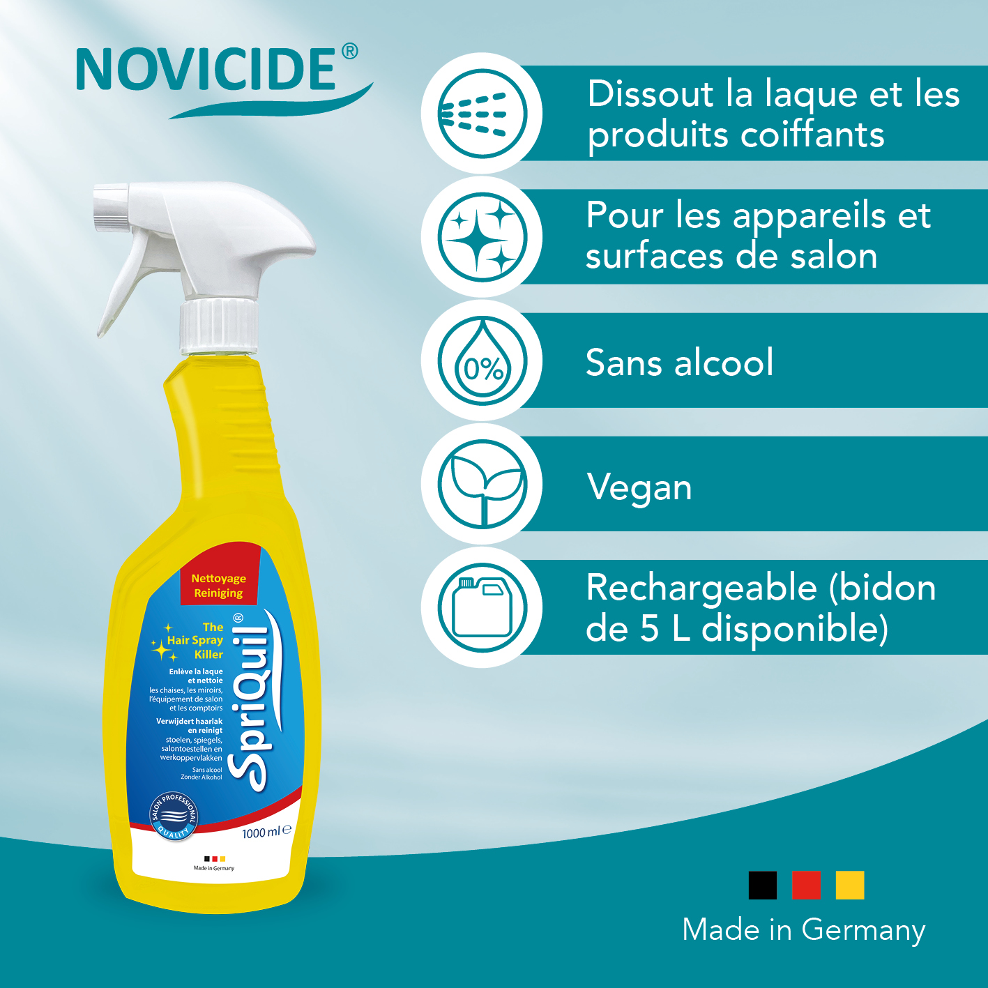 SPRIQUIL Professional Salon Cleaner «The Hair Spray Killer» – Image 2